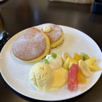 Grand cafe F - フルーツ盛り合わせパンケーキ