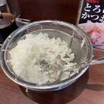 つけめん 玉 - 無料の刻み玉ねぎ