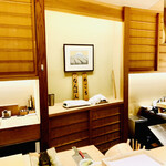 日本橋 蕎ノ字 - ◎オープン当初から富士山と茶畑の絵が飾られている。