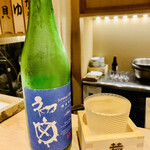 日本橋 蕎ノ字 - ◎初亀 純米吟醸 Blue （岡部町初亀醸造）