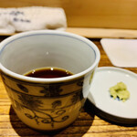 日本橋 蕎ノ字 - ◎蕎麦つゆと本わさび。