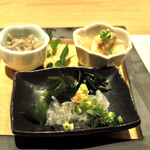 池袋 寿司 個室 空 - 前菜3種