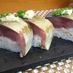 玄海鮨 - 角度を変えて バッテラです