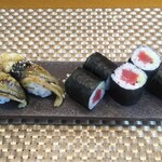 玄海鮨 - 追加  アナゴ×２  鉄火巻