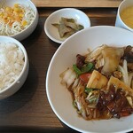 中華料理 正華 - レバーのうま煮(ライスセット)