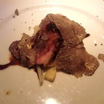 トラットリア フィオーレ - イム・シャラン産　鴨のブラーチェ　秋トリュフ添え