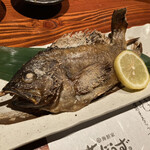 葱ぼうず - 白身魚の塩焼き（名前、忘れちゃった）　← メヌケ　だそうです