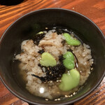 葱ぼうず - 出汁をかけます！