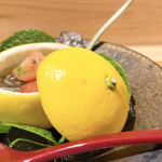 日本料理こまつ - フルーツトマト 蓴菜