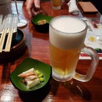 153781436 - 生ビール＆お通し