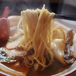元車庫前丸宮中華そば - チャーシューメン（麺）