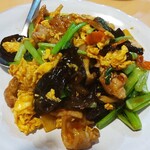 台湾料理 百味鮮 - 酒セットの、豚肉と卵炒め☆