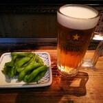 Kushiyama Kushizou - 生ビールとお通し