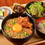 Minced grated yam bowl