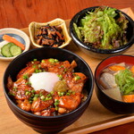 Yakitori Oyako-don (Chicken and egg bowl) at a Yakitori restaurant