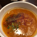 Jinrikisha - 海老香る濃厚海老坦々スープ。