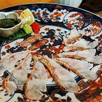 対馬のどぐろとイカ活き造り 博多 魚蔵 都ホテル店 - 