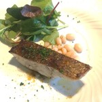 La Brianza - 富山県クロダイ炭火焼き。皮目はパリッと身はふっくら♡ 白身のお魚の美味しさ全開！って感じ、おいしく楽しめました。