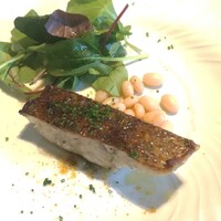 La Brianza - 富山県クロダイ炭火焼き。皮目はパリッと身はふっくら♡ 白身のお魚の美味しさ全開！って感じ、おいしく楽しめました。