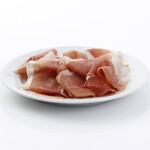 Carefully selected freshly cut Prosciutto