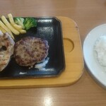 ヴィクトリアステーション - チキン&ハンバーグとライス単品