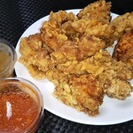 Koube Karaage Iru Bo Chikin - からあげ（プレーン10個） 800円、オレンジチキンソース 100円、ヤンニョムチキン風ソース 100円