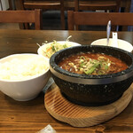 アジアン ダイニング フード エイト - 麻婆豆腐（羊挽肉）＆ご飯セット