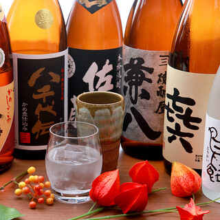 We have a rich lineup of carefully selected Japanese sake and shochu!