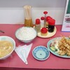 Hinodeshokudou - ●肉天ぷら定食　950円
                ●大盛り　50円　（注文時には量と金額不明）