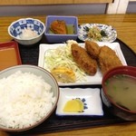 惣菜 おか - また食べちゃいました、ミニトンカツ定食！おすすめです♪（第三回投稿分①）