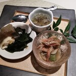 池袋 寿司 個室 空 - 前菜3種