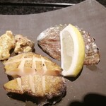 神楽坂 鉄板焼 向日葵 - アワビ