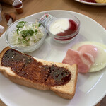 コハル珈琲店 - Bセット　味噌トースト　¥420(税込)