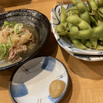 ばんじょう - 豚ハラ身の塩煮 & 群馬県産枝豆