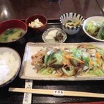 Shunsaishokudoumammaya - 甘鯛の唐揚げ野菜あんかけ定食：840円