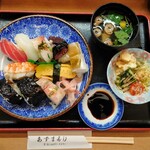 あずま寿司 - 料理写真:令和3年6月 ランチタイム
すし定食 910円