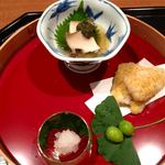 車力門 ちゃわんぶ - 八寸：全体はこんな感じです