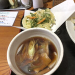 麦 - つけ汁とかき揚げ