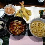 宮きしめん 伊兵衛 - 赤白食べくらべセット