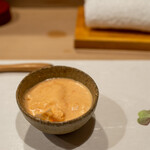 うを徳 - 2021.6 大分城下鰈潮汁ベースのパプリカムース