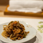 うを徳 - 2021.6 白滝・万願寺唐辛子・本鮪・桜海老の山椒炊き