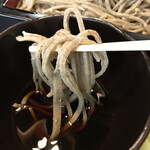 ふじや - 蕎麦のアップ