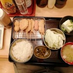 Kushiya Sakatami - おまかせ串揚げ６本定食
