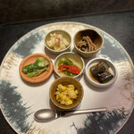 西麻布 焼肉 X - ナムル盛り合わせ