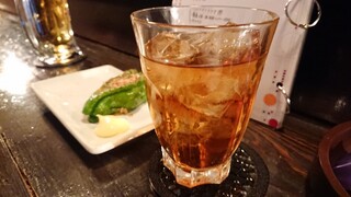 サマサマ - いい～香り&ほのかな苦味とあって…スイスイ飲み干してしまう自家製珈琲焼酎ロック。