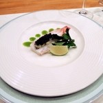 シュマンドール - 活車海老のポシェ、オシェトラキャビア添え
