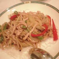 中国レストラン 桃花林 - 豚肉と玉葱の細切り炒め（３人分）