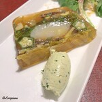Gastro Sukegoro - 帆立と山菜のアスピックとバジルクリーム