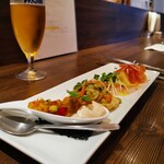 創作イタリアン Gemelli - ４点盛りは白ワインの方が合うかも