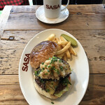 GRILL BURGER CLUB SASA - 『和風おろポン焼き茄子Burger¥1150』 ※平日ランチは、ソフトドリンク付